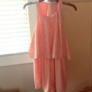 Pink sleeveless romper